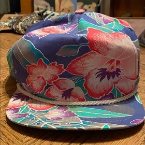 80’s floral hat